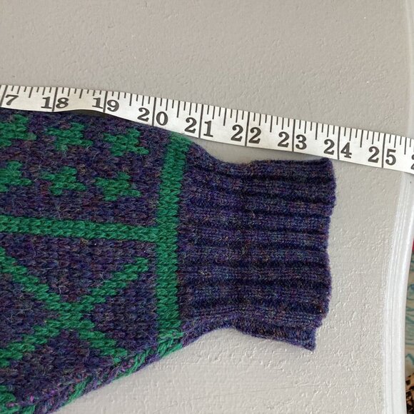 Conte of Florence Ski Sweater 90s Vintage Heavy Virgin Wool Grandpa Core… - Picture 10 of 14